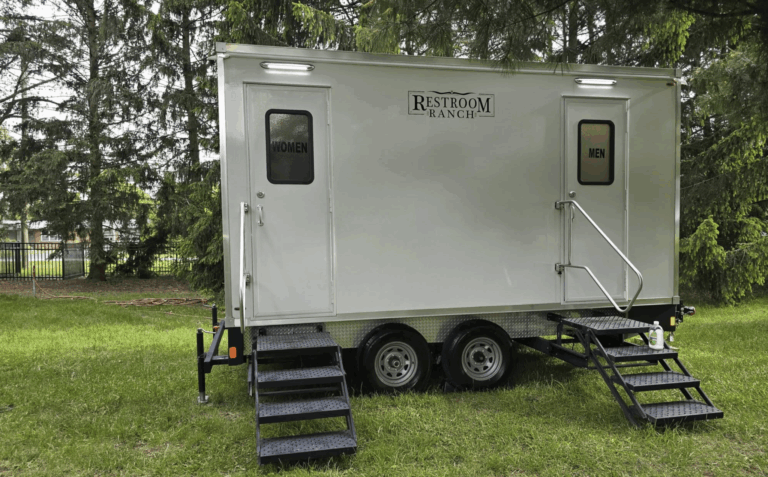 deluxe luxury restroom trailer rental