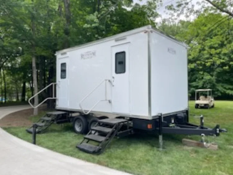 Restroom Ranch trailer parked and ready for an event